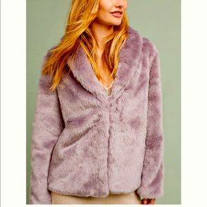 Stone Row Faux Fur Newell Coat XS Sold Out Anthropologie